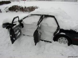 Snowy Car